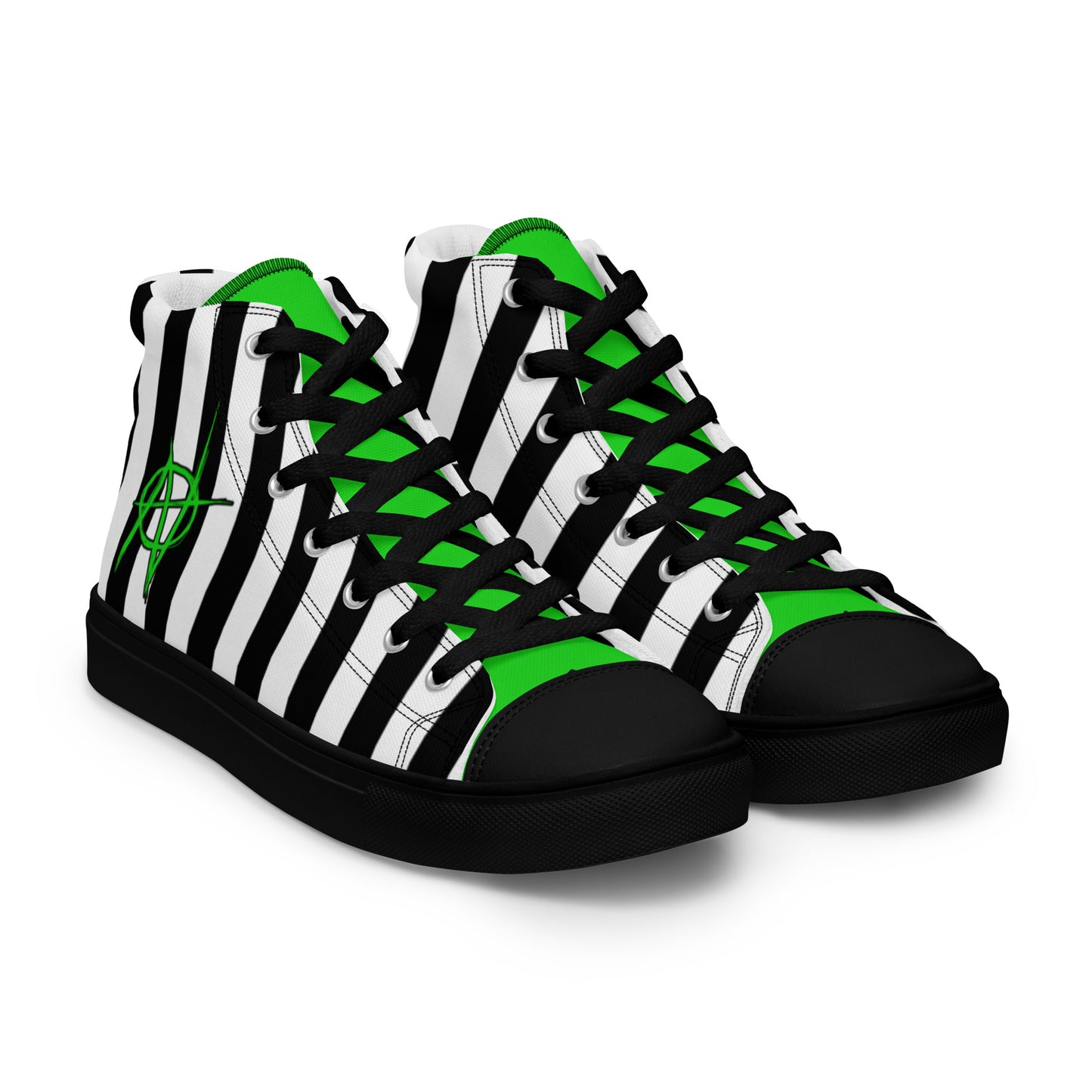 Striped High Top Spooky Shoes